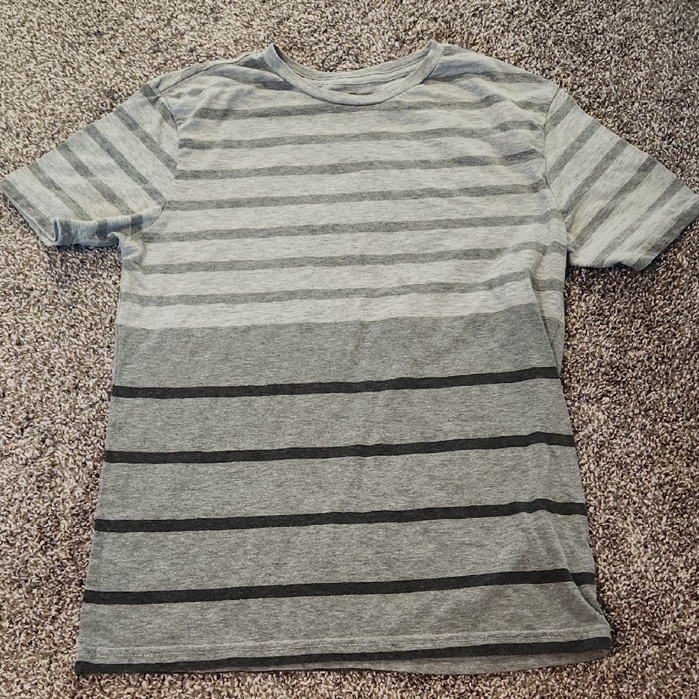 Gray Striped Men's Shirt